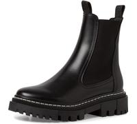 Tamaris Bottine en cuir pour femme Chelsea Boot, aspect propre, semelle profilée 1-25491-41, Taille:39 EU, Couleur:Noir