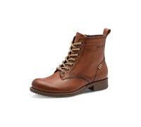Tamaris Femme Damen Lace Boot Flat 1-25298-45 Bottine, Cuir Cognac, 37 EU