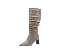Tamaris Bottines à talons longs pour femme 1-25507-45 - Beige serpent - Taille 38 EU, Beige Snake, 38 EU