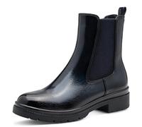 Tamaris Bottines Chelsea pour femme 1-25428-43 - Bleu marine - Brevet - Taille 37 EU, Brevet Navy, 37 EU
