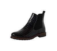Tamaris Bottines élégantes pour femme Noir 1-25056-41, Blk Lea Croco, 38 EU