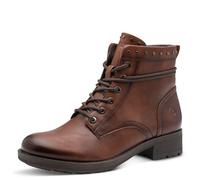 Tamaris Bottines plates en dentelle pour femme 1-25133-45 - Cognac - Taille 38 EU, cognac, 38 EU