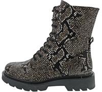 Tamaris Bottines plates en dentelle pour femme 1-25918-43, Black Snake., 39 EU