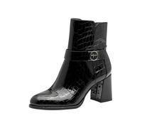Tamaris Bottines pour femme - Talon noir - Croco - Taille 41 EU, Black Croco., 41 EU