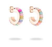 Tamaris Créole TJ-0644-E-20 en acier inoxydable IP or rose, 2 cm, Acier inoxydable, Pierre de coquillage