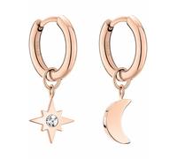 Tamaris Boucles d'oreilles or rose / transparent, Taille One Size