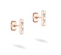 Tamaris Boucles d'oreilles pour femme - En acier inoxydable - Imperméables, 1 cm, Acier inoxydable, Verre