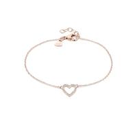 Tamaris Bracelet avec pendentif en forme de cœur - Amazon Exclusive, 21 cm, Acier inoxydable, Oxyde de zirconium