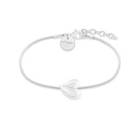 Tamaris Bracelet élégant en acier inoxydable poli - Argenté - Chaîne serpent réglable jusqu'à 21 cm - Imperméable et doux pour la peau