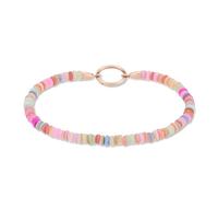 Tamaris Bracelet TJ-0637-B-18 en acier inoxydable IP or rose, 18,5 cm, Acier inoxydable, Pierres de coquillages