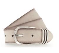 Tamaris Ceinture beige en cuir pour femme - Classic Velours Belt Dark Vanilla 197229 80 cm