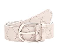 Tamaris Ceinture beige en cuir pour femme - Logo Belt Ecru 131486 130 cm