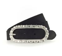 Tamaris Ceinture Cuir véritable 75 cm noir