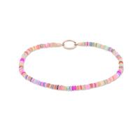 Tamaris Chaîne de cheville TJ-0638-A-26 en acier inoxydable IP or rose, 25 cm, Acier inoxydable, Pierres de coquillages