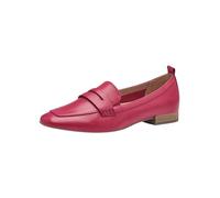 TAMARIS Chaussons Confortables en Cuir avec Talon Bloc pour Femme, Fuchsia, 37 EU