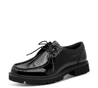 Tamaris Chaussures à Lacets Larges pour Femme - Élégantes - 83712-47 - Noir - Brevet 40