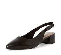 Tamaris Chaussures brides arrières noir - talon confortable, cuir & synthétique 37
