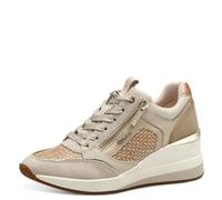 Tamaris Chaussures Confortables pour Femme, Chaussures à Lacets, Semelle intérieure Amovible, Ivoire Struct, 39 EU
