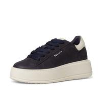 Tamaris Chaussures Confortables pour Femme, Chaussures à Lacets, Semelle intérieure Touchit, Bleu Marine, 41 EU