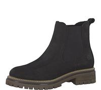 Tamaris Chelsea Boots 25474-21 Bottines pour femme, talons hauts 3,5 cm - Noir - Noir , 39 EU