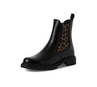 Tamaris Bottines Chelsea pour femme 1-25427-41, Noir/léopard, 38 EU