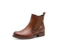 Tamaris Bottines Chelsea pour femme 1-25821-45 - En cuir cognac - Taille 41 EU, Cuir de cognac., 41 EU