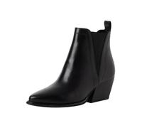 Tamaris Chelsea pour femme avec talon bloc, noir (cuir noir), 37