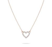 Tamaris Collier avec pendentif en forme de cœur - Amazon Exclusive, 45 cm, Acier inoxydable, Zircone cubique