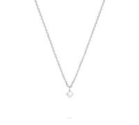 Tamaris Collier - Colliers avec pendentif scintillant en acier inoxydable - Argent - Chaîne d'ancre réglable jusqu'à 43 cm - Imperméable et doux pour la peau