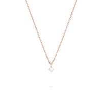 Tamaris Collier - Colliers avec pendentif scintillant en acier inoxydable - IP or rose - Chaîne d'ancre réglable jusqu'à 43 cm - Imperméable et doux pour la peau