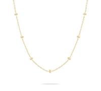 Tamaris Collier Femme avec Plusieurs Pendentifs Imperméable en Acier Inoxydable, 45 cm, Acier inoxydable, Verre