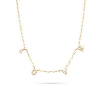 Tamaris Collier Femme TJ-0699-N-45 en argent 925 IP or avec zircons