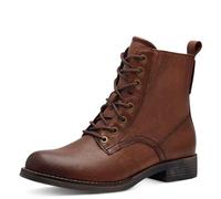 Tamaris Comfort 8-85100-43 Bottines Plates en Dentelle pour Femme Botte Tendance, Cognac, 37 EU