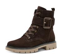 Tamaris Comfort 8-85106-43 Bottines Plates en Dentelle pour Femme Botte Tendance, Mocca Struct, 36 EU Large