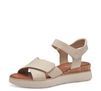 TAMARIS Comfort 8-88715-42 411 Ivory Wedge Plateau Sandale Komfortable Mehrweite Alltagsschuh Festlich Elegant, Sandale Plate,