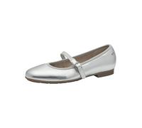 Tamaris Comfort ballerines femme cuir avec fermeture velcro, Silver, 37 EU