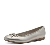 Tamaris Comfort Ballerines Femme Cuir avec nœud, Lt Gold, 37 EU