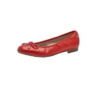 Tamaris Comfort Ballerines Femme Cuir avec nœud, Red Patent, 38 EU
