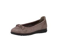 Tamaris Comfort ballerines femme cuir classiques confort fit, Anthracite, 37 EU