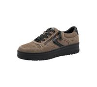 Tamaris Comfort baskets femme plates à lacets avec fermeture éclair, Taupe, 37 EU