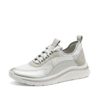 Tamaris Comfort baskets femme plates à semelle épaisse vegan, Lt Grey/Silver, 38 EU