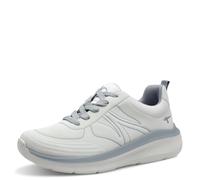 Tamaris Comfort baskets femme plates à semelle épaisse vegan, White/Blue, 40 EU
