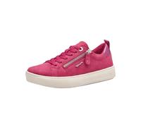 Tamaris Comfort Baskets Femme Plates avec Fermeture éclair Loisirs, Fuxia Nubuc, 37 EU