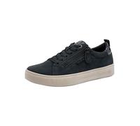 Tamaris Comfort baskets femme plates avec fermeture éclair loisirs, Navy Suede, 40 EU