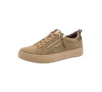 Tamaris Comfort baskets femme plates avec fermeture éclair loisirs, Pepper Suede, 38 EU