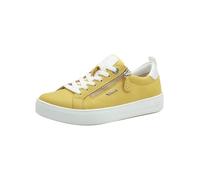 Tamaris Comfort Baskets Femme Plates avec Fermeture éclair Loisirs, Yellow Nubuc, 37 EU