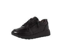 Tamaris Comfort baskets femme plates cuir confort fit, Black Uni, 36 EU