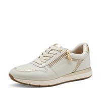 Tamaris Comfort baskets femme plates rondes avec fermeture éclair, Offwhite, 39 EU