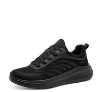 Tamaris Comfort baskets femme plates sportives vegan, Black Glitter, 37 EU