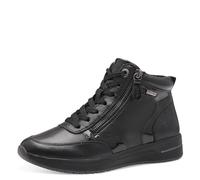 Tamaris Comfort baskets montantes femme à lacets avec fermeture éclair, Black, 37 EU